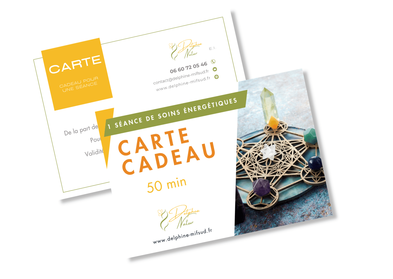 Carte Cadeau – Une séance de soins énergétiques – 50 min